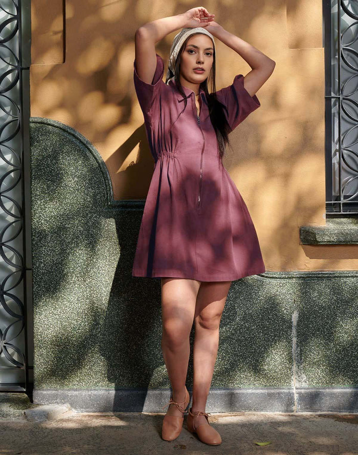 Utility Cinched Zip Dress (Buy 2 Free Shipping)