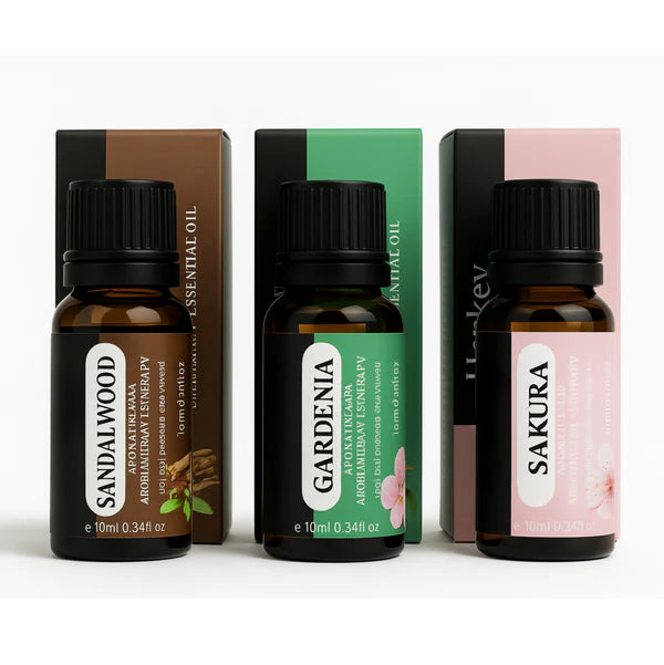 Essential Oils Bundle – Sakura, Gardenia & Sandalwood