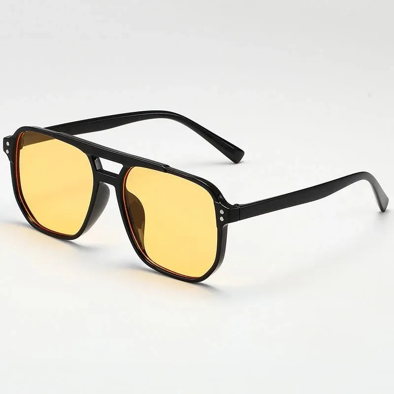 UMEKO square sunglasses for men and women, NK42, UV protection.