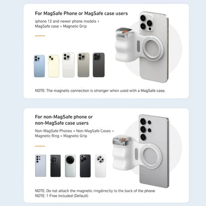 Magnetic Phone Camera Grip