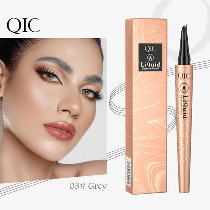 ✏️ BUY 1 GET 1 FREE! ✨ 3D Microblading Eyebrow Pencil – 4-Prong Tip, Waterproof & Natural Hair-Like Strokes 🖌️