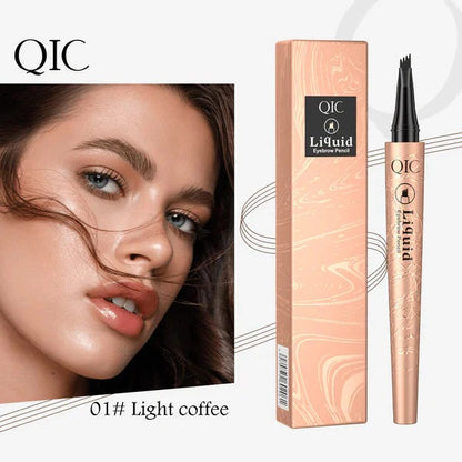 ✏️ BUY 1 GET 1 FREE! ✨ 3D Microblading Eyebrow Pencil – 4-Prong Tip, Waterproof & Natural Hair-Like Strokes 🖌️