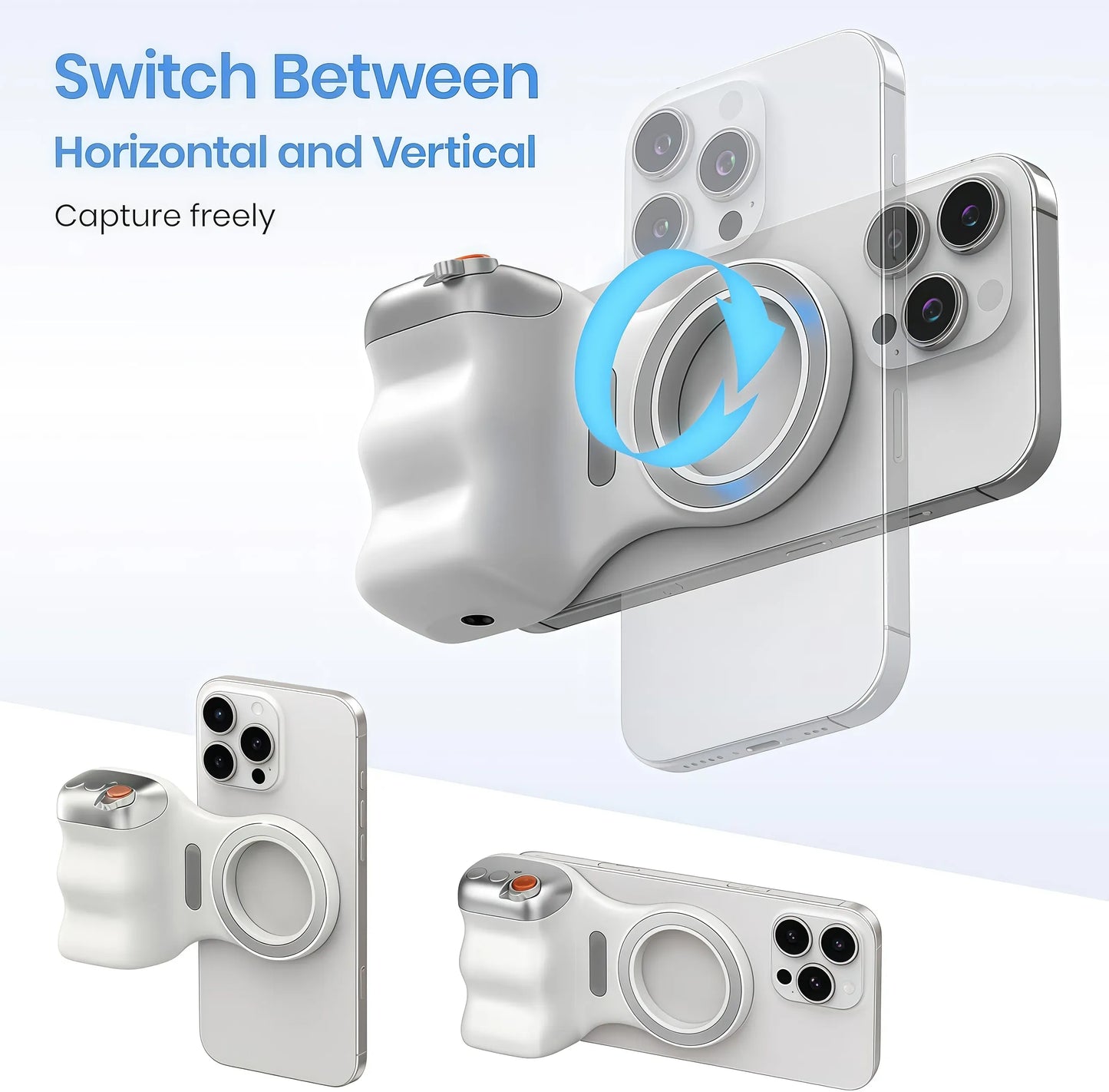 Magnetic Phone Camera Grip