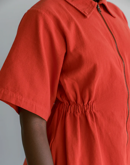 Utility Cinched Zip Dress (Buy 2 Free Shipping)