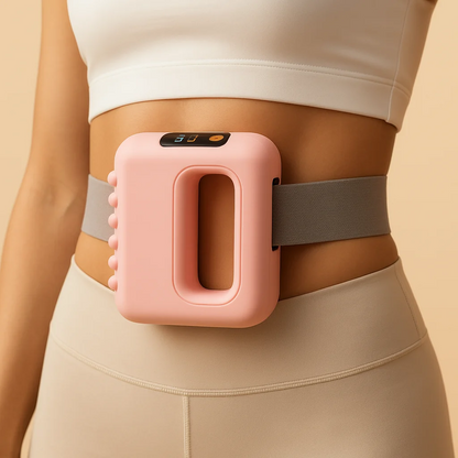Portable Electric Fascia Massage Ring Ergonomic Fat Burning Electric Body Slimming Machine with Belt Low Noise