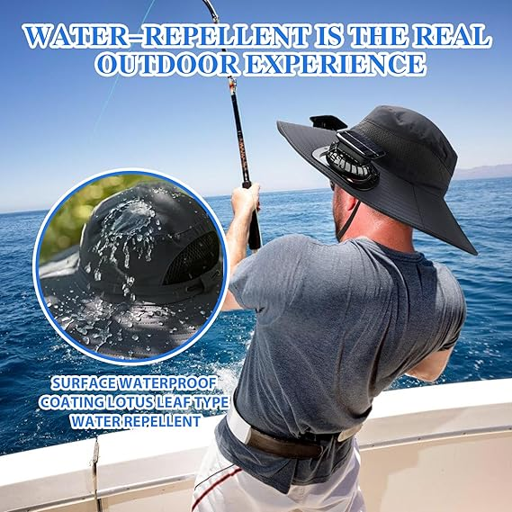 2026 New Ultralight Solar Fan Sun Hat