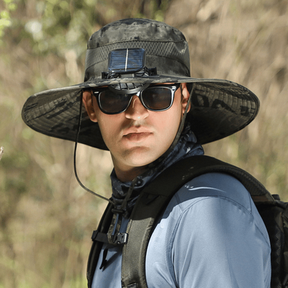 2026 New Ultralight Solar Fan Sun Hat