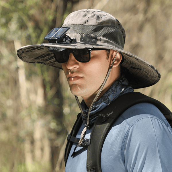 2026 New Ultralight Solar Fan Sun Hat