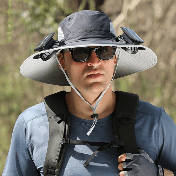 2026 New Ultralight Solar Fan Sun Hat