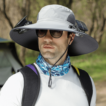 2026 New Ultralight Solar Fan Sun Hat