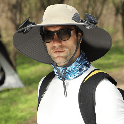 2026 New Ultralight Solar Fan Sun Hat