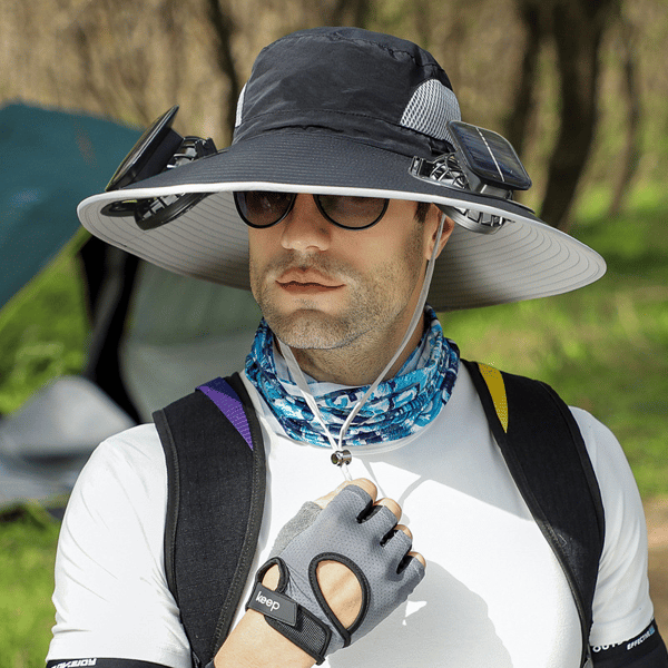 2026 New Ultralight Solar Fan Sun Hat