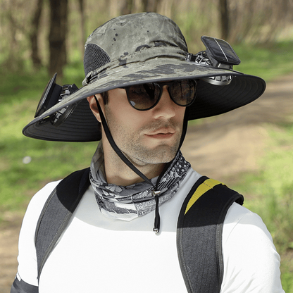 2026 New Ultralight Solar Fan Sun Hat