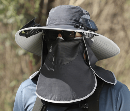 2026 New Ultralight Solar Fan Sun Hat