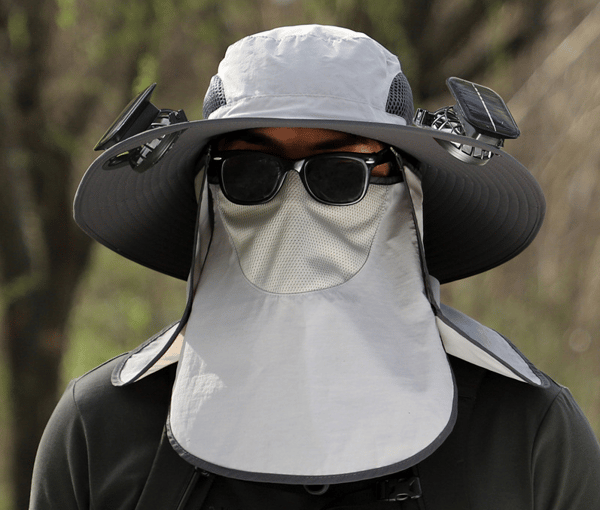 2026 New Ultralight Solar Fan Sun Hat