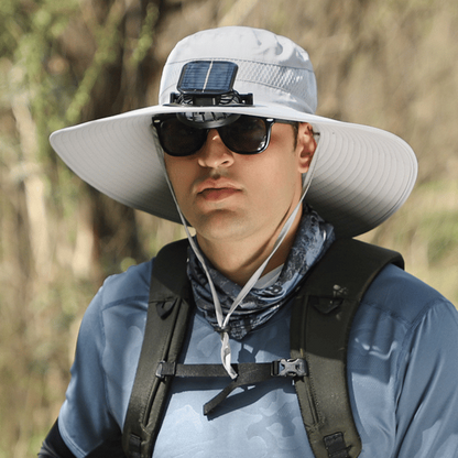 2026 New Ultralight Solar Fan Sun Hat