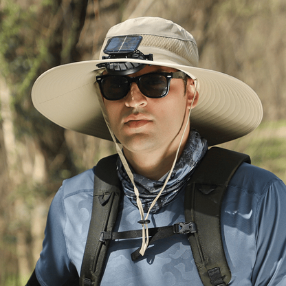 2026 New Ultralight Solar Fan Sun Hat