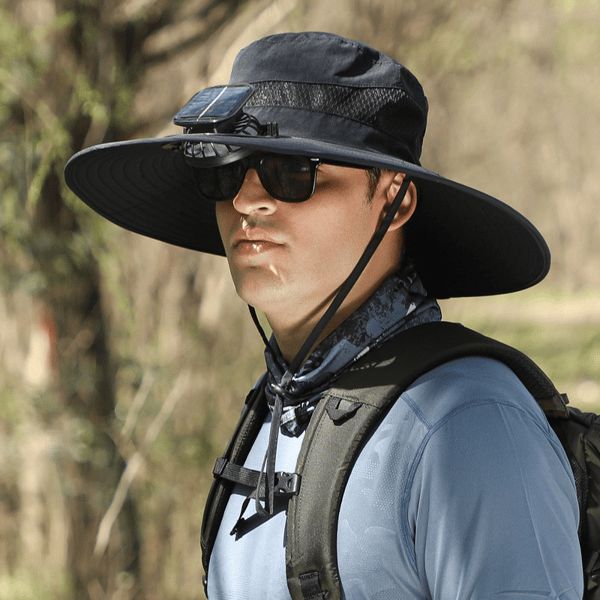 2026 New Ultralight Solar Fan Sun Hat