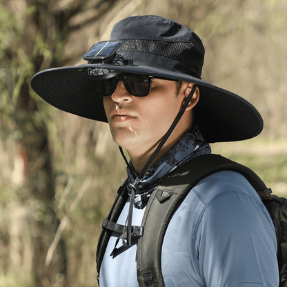 2026 New Ultralight Solar Fan Sun Hat